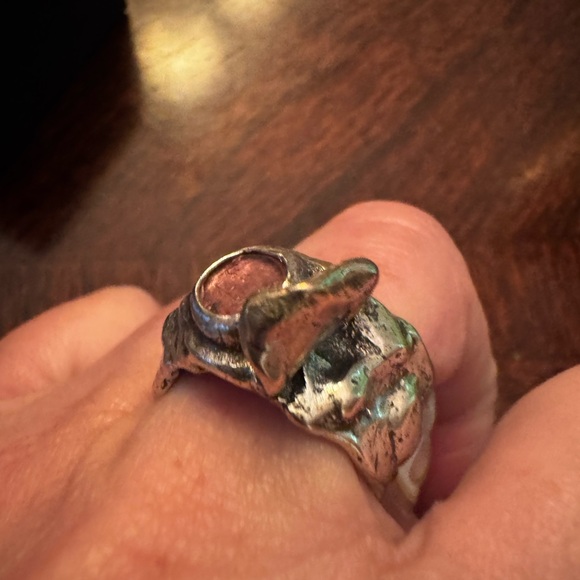 Sterling Silver and Pink Tourmaline Ring - Picture 5 of 6